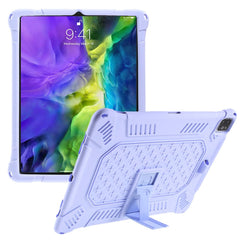 Étui en silicone et plastique avec béquille pour iPad Air 13 (2025) / (2024) / Pro 12.9 (2018) / (2020) / (2021) / (2022) 