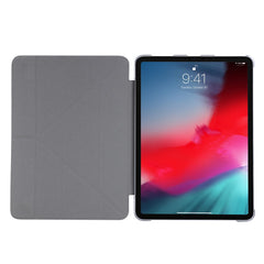 Silk Texture Leather Smart Tablet Cover Origami Stand Shell for iPad Pro 12.9-inch (2021)