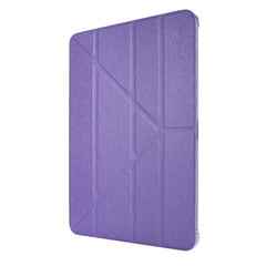 Silk Texture Leather Smart Tablet Cover Origami Stand Shell for iPad Pro 12.9-inch (2021)