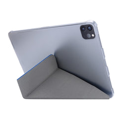 Silk Texture Leather Smart Tablet Cover Origami Stand Shell for iPad Pro 12.9-inch (2021)
