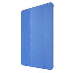 Silk Texture Tri-fold Stand PU Leather Tablet Smart Case Cover Shell for iPad Pro 12.9-inch (2021)