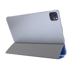 Silk Texture Tri-fold Stand PU Leather Tablet Smart Case Cover Shell for iPad Pro 12.9-inch (2021)