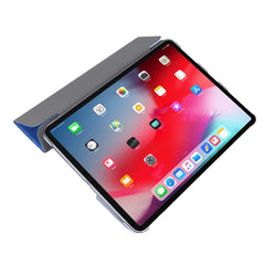 Silk Texture Tri-fold Stand PU Leather Tablet Smart Case Cover Shell for iPad Pro 12.9-inch (2021)