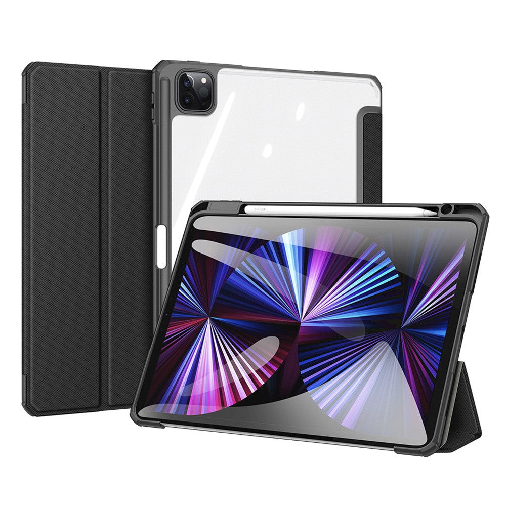DUX DUCIS TOBY Series Tri-fold Stand Leather Smart Tablet Protective Case Cover for iPad Pro 11 (2022) / (2021) / (2020) / (2018)