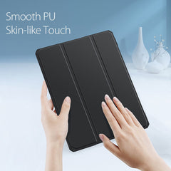 DUX DUCIS TOBY Series Tri-fold Stand Leather Smart Tablet Protective Case Cover for iPad Pro 11 (2022) / (2021) / (2020) / (2018)
