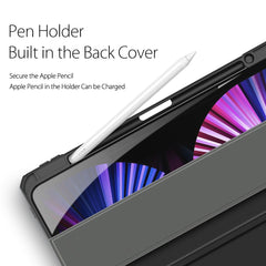 DUX DUCIS TOBY Series Tri-fold Stand Leather Smart Tablet Protective Case Cover for iPad Pro 11 (2022) / (2021) / (2020) / (2018)