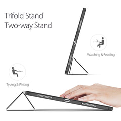 DUX DUCIS TOBY Series Tri-fold Stand Smart Premium Leather Tablet Case Cover for iPad Pro 12.9 (2022) / (2021) / (2020) / (2018)