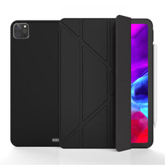 For iPad Pro 12.9-inch (2022) / (2021) / (2020) / (2018) Origami Stand Smart TPU Leather Case Tablet Cover Protector