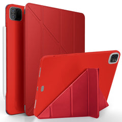 For iPad Pro 12.9-inch (2022) / (2021) / (2020) / (2018) Origami Stand Smart TPU Leather Case Tablet Cover Protector