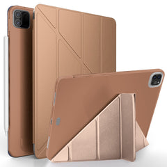 For iPad Pro 12.9-inch (2022) / (2021) / (2020) / (2018) Origami Stand Smart TPU Leather Case Tablet Cover Protector