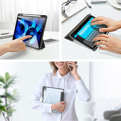 DUX DUCIS TOBY Series Leather Tri-Fold Cover Stand Case for iPad Air 11 (2025) / (2024) / Air (2020) / Air (2022)