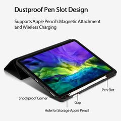 Auto-Absorbed Smart Auto Sleep / Wake Up Tablet Stand Case Cover with Pen Slot for iPad Pro 12.9 (2022 / 2021 / 2020 / 2018)