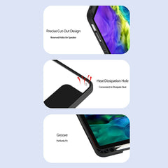 Auto-Absorbed Smart Auto Sleep / Wake Up Tablet Stand Case Cover with Pen Slot for iPad Pro 12.9 (2022 / 2021 / 2020 / 2018)