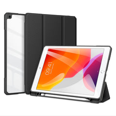 Étui en cuir à trois volets pour tablette DUX DUCIS série TOBY, style professionnel, avec support, pour iPad 10.2 (2021)/(2020)/(2019) 