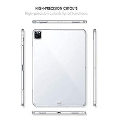 Transparent Soft TPU Protective Phone Back Case Shell for iPad Pro 12.9-inch (2021)