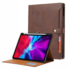Stand Wallet Design Leather Tablet Protective Case Cover with Pen Slot for iPad Pro 12.9-inch (2021)