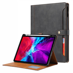 Stand Wallet Design Leather Tablet Protective Case Cover with Pen Slot for iPad Pro 12.9-inch (2021)