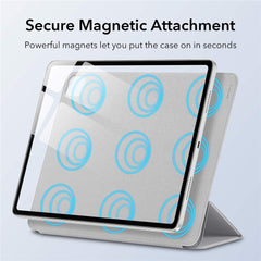 ESR Rebound Magnetic Series Tri-Fold Stand Leather Case for iPad Air 13 (2025) / (2024) / Pro 12.9 (2022) / (2021) / (2020)
