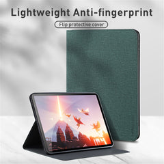 X-LEVEL Canvas Series Cloth Texture Full Protection Leather Tablet Stand Case Cover for iPad Pro 11-inch (2022) /  (2021) / (2020) / (2018)