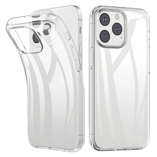 For iPhone 13 6.1 inch Soft TPU Crystal Transparent Anti-fingerprint Shockproof Protective Cover - TechGearPal