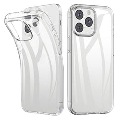 For iPhone 13 6.1 inch Soft TPU Crystal Transparent Anti-fingerprint Shockproof Protective Cover - TechGearPal