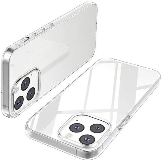 For iPhone 13 6.1 inch Soft TPU Crystal Transparent Anti-fingerprint Shockproof Protective Cover - TechGearPal