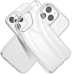 For iPhone 13 6.1 inch Soft TPU Crystal Transparent Anti-fingerprint Shockproof Protective Cover - TechGearPal