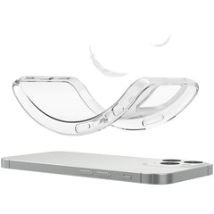 For iPhone 13 6.1 inch Soft TPU Crystal Transparent Anti-fingerprint Shockproof Protective Cover - TechGearPal