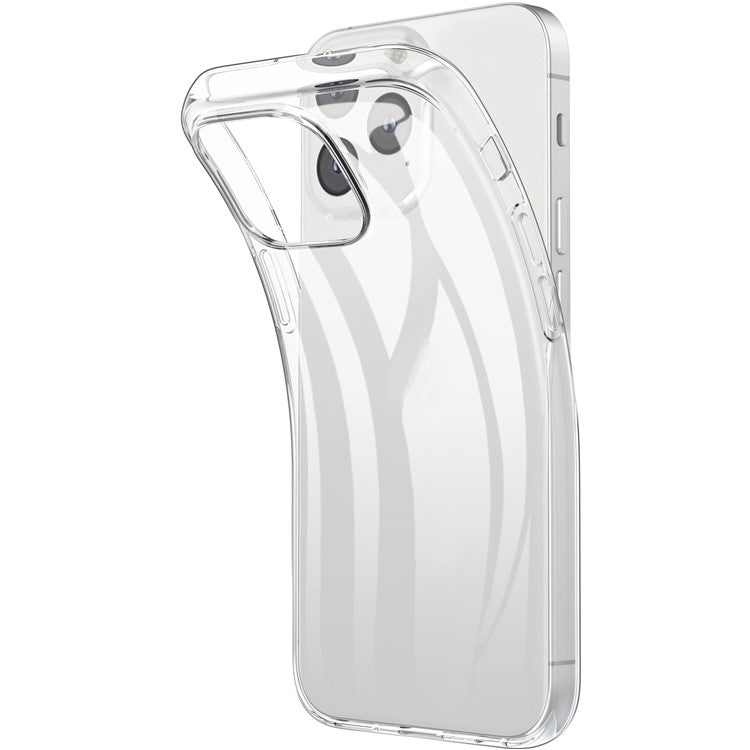 For iPhone 13 6.1 inch Soft TPU Crystal Transparent Anti-fingerprint Shockproof Protective Cover - TechGearPal