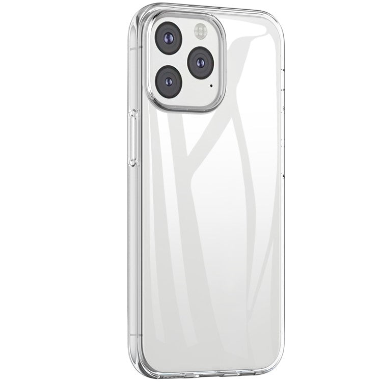 For iPhone 13 6.1 inch Soft TPU Crystal Transparent Anti-fingerprint Shockproof Protective Cover - TechGearPal