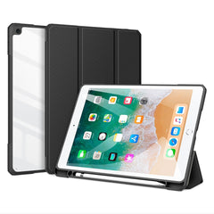 DUX DUCIS TOBY Series Tri-fold Leather Stand Tablet Case with Auto Sleep / Wake for iPad 9.7-inch (2017)/(2018)
