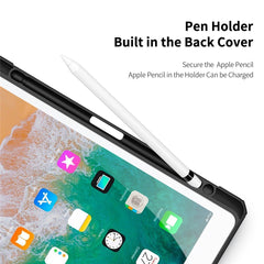 DUX DUCIS TOBY Series Tri-fold Leather Stand Tablet Case with Auto Sleep / Wake for iPad 9.7-inch (2017)/(2018)