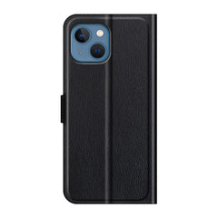 Full Protective Litchi Skin Leather Wallet Case Mobile Phone Stand Case Cover for iPhone 13 mini 5.4 inch - TechGearPal
