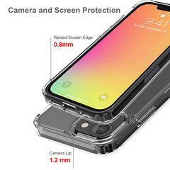 Anti-Scratch Shockproof Acrylic + TPU Bumper Transparent Protective Back Case for iPhone 13 mini 5.4 inch - TechGearPal