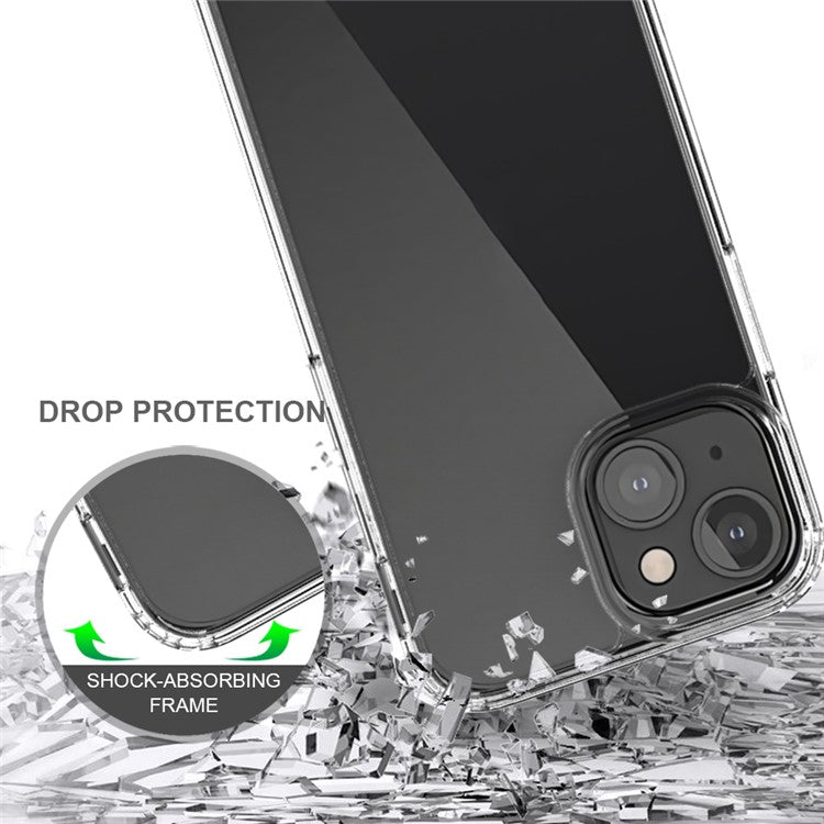 Anti-Scratch Shockproof Acrylic + TPU Bumper Transparent Protective Back Case for iPhone 13 mini 5.4 inch - TechGearPal
