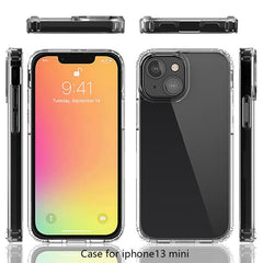 Anti-Scratch Shockproof Acrylic + TPU Bumper Transparent Protective Back Case for iPhone 13 mini 5.4 inch - TechGearPal