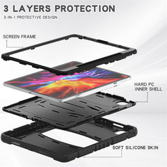 King Kong Series Shockproof 3 Layers Full Body Protection Cover with Magnetic Pencil Holder for iPad Pro 12.9 (2022) / (2021) / (2020) / (2018)