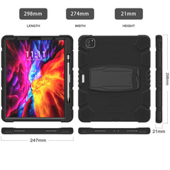 King Kong Series Shockproof 3 Layers Full Body Protection Cover with Magnetic Pencil Holder for iPad Pro 12.9 (2022) / (2021) / (2020) / (2018)