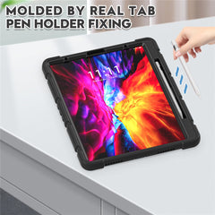 King Kong Series Shockproof 3 Layers Full Body Protection Cover with Magnetic Pencil Holder for iPad Pro 12.9 (2022) / (2021) / (2020) / (2018)