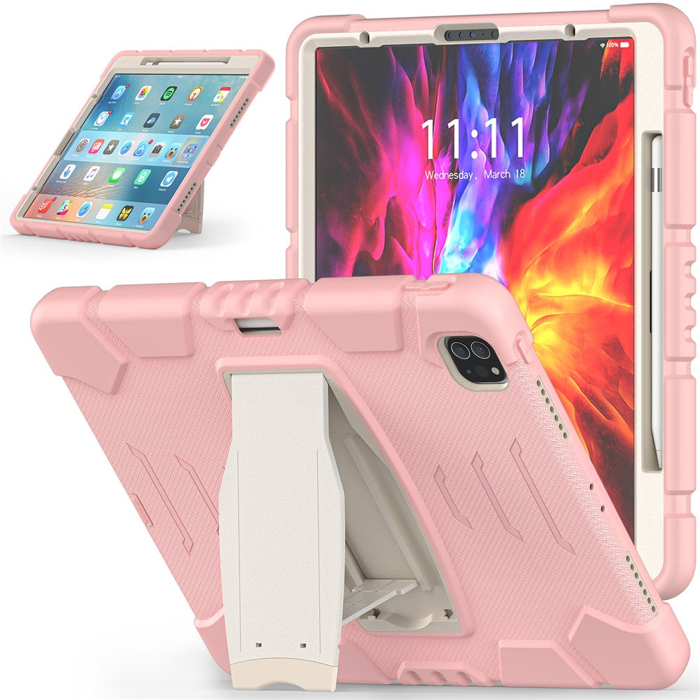 King Kong Series Shockproof 3 Layers Full Body Protection Cover with Magnetic Pencil Holder for iPad Pro 12.9 (2022) / (2021) / (2020) / (2018)