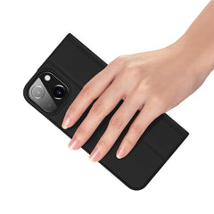 DUX DUCIS Skin Pro Series Folio Flip Card Holder Design Leather Cover Case with Stand for iPhone 13 6.1 inc - TechGearPal