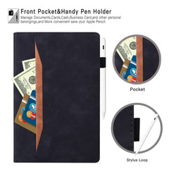 Business Style Wallet Stand Leather Tablet Cover with Front Pocket for iPad Air 13 (2025) / (2024) / Pro 12.9 (2022) / (2021) / (2020)