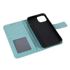 Stylish Imprinted Mandala Totem Pattern PU Leather Shockproof Flip Magnetic Case with Strap for iPhone 13 6.1 inc - TechGearPal