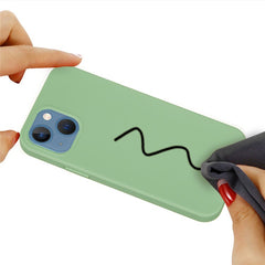 For iPhone 13 mini Liquid Silicone Phone Protective Case Back Shell - TechGearPal
