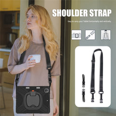 Étui hybride portable avec fonction magnétique et béquille pivotante à 360° pour iPad Pro 12,9 pouces (2022) / (2021) / (2020) / (2018) 
