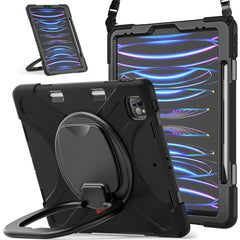 Étui hybride portable avec fonction magnétique et béquille pivotante à 360° pour iPad Pro 12,9 pouces (2022) / (2021) / (2020) / (2018) 