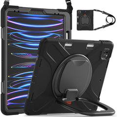 Étui hybride portable avec fonction magnétique et béquille pivotante à 360° pour iPad Pro 12,9 pouces (2022) / (2021) / (2020) / (2018) 