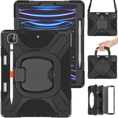 Étui hybride portable avec fonction magnétique et béquille pivotante à 360° pour iPad Pro 12,9 pouces (2022) / (2021) / (2020) / (2018) 