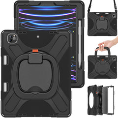 Étui hybride portable avec fonction magnétique et béquille pivotante à 360° pour iPad Pro 12,9 pouces (2022) / (2021) / (2020) / (2018) 