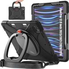 Étui hybride portable avec fonction magnétique et béquille pivotante à 360° pour iPad Pro 12,9 pouces (2022) / (2021) / (2020) / (2018) 